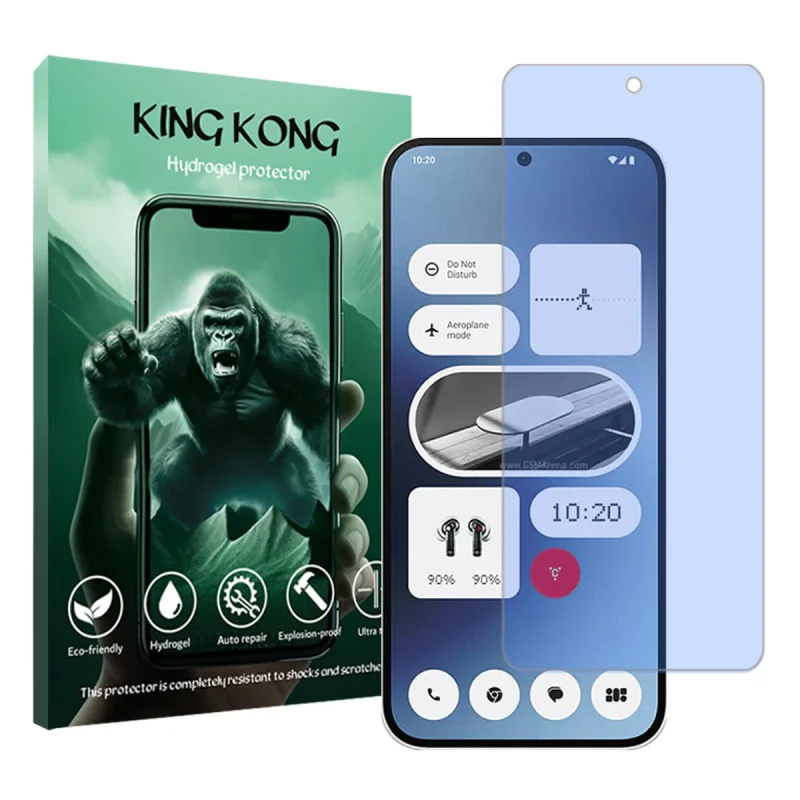 محافظ صفحه نمایش ضداشعه آبی کینگ کونگ مدل Tough مناسب برای گوشی موبایل ناتینگ Phone 2a