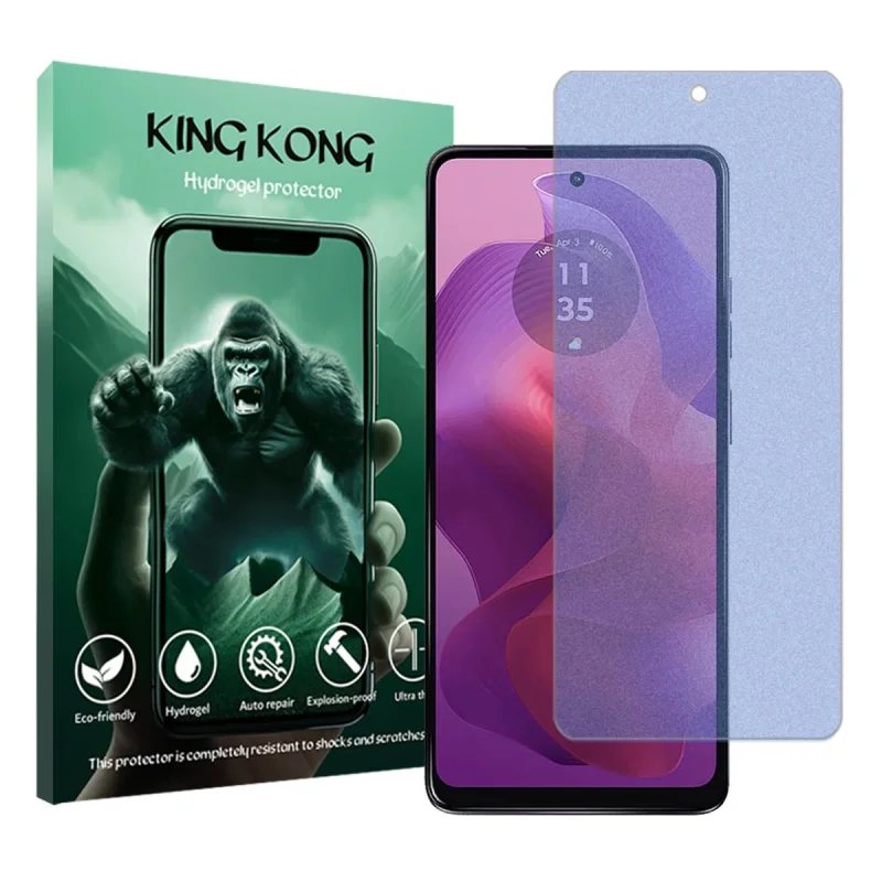 محافظ صفحه نمایش مات آنتی بلو کینگ کونگ مدل Tough مناسب برای گوشی موبایل موتورولا Moto G24