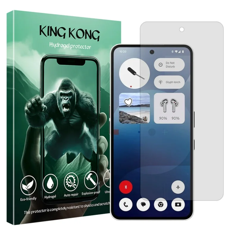محافظ صفحه نمایش مات کینگ کونگ مدل Tough مناسب برای گوشی موبایل ناتینگ Phone 3a Pro