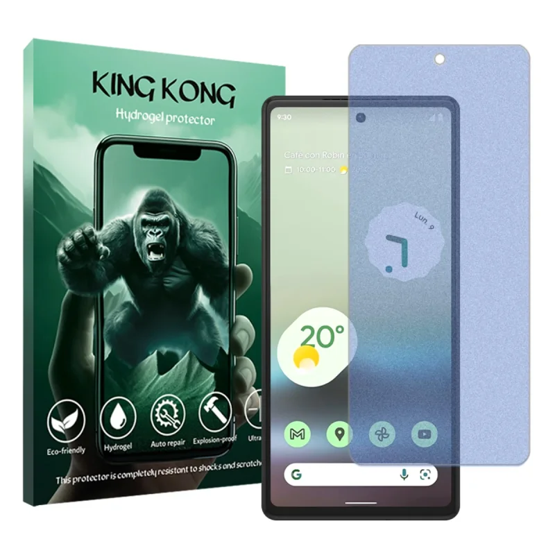 محافظ صفحه نمایش مات آنتی بلو کینگ کونگ مدل Tough مناسب برای گوشی موبایل گوگل Pixel 6a