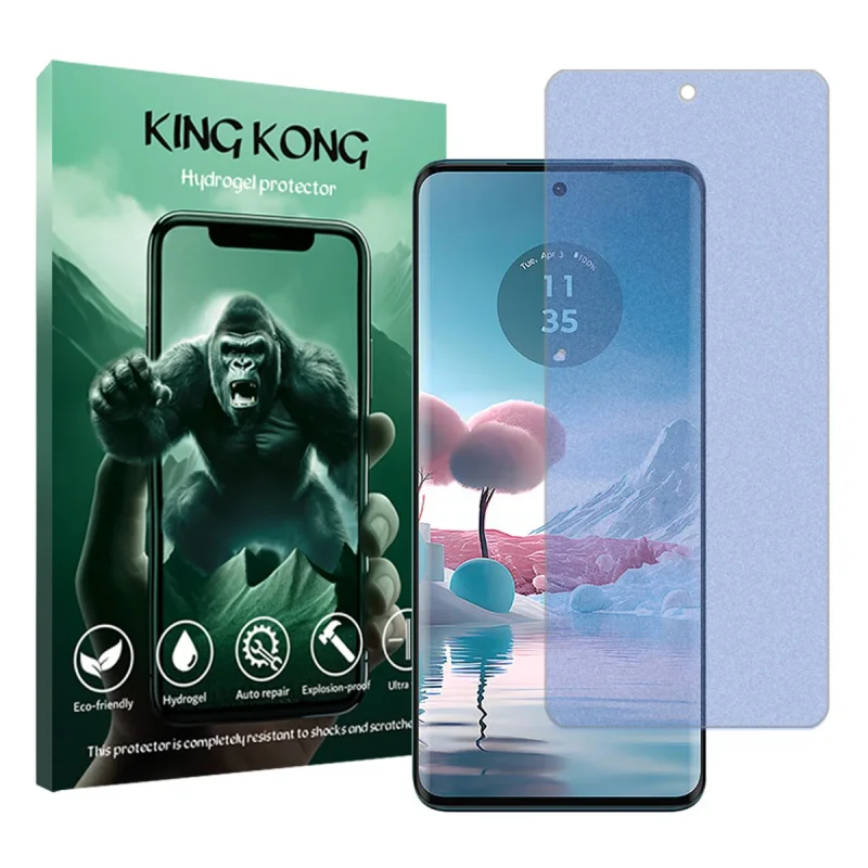 محافظ صفحه نمایش مات ضداشعه آبی کینگ کونگ مدل Tough مناسب برای گوشی موبایل موتورولا Edge 40 Neo