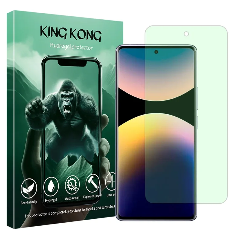 محافظ صفحه نمایش آنتی گرین کینگ کونگ مدل Eye Care مناسب برای گوشی موبایل شیائومی Redmi Note 14 Pro 4G