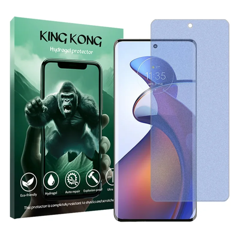 محافظ صفحه نمایش مات ضداشعه آبی کینگ کونگ مدل Tough مناسب برای گوشی موبایل موتورولا Edge 30 Fusion