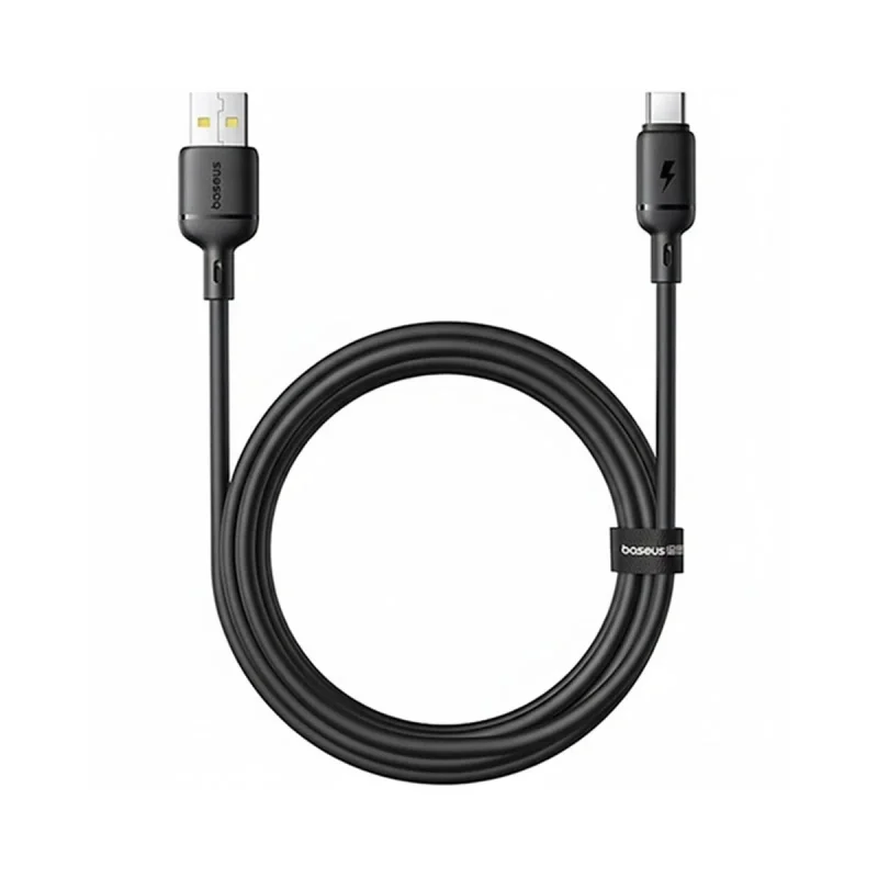 کابل تبدیل USB-A به USB-C بیسوس مدل Silky P10377703113-02 طول 1 متر