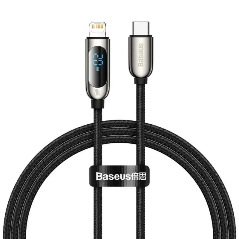 کابل تبدیل USB-C به لایتنینگ باسئوس مدل  CATLSK 20W PD طول 1 متر