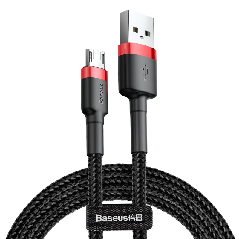 کابل تبدیل USB به microUSB باسئوس مدل CAMKLF-H91 طول 3 متر