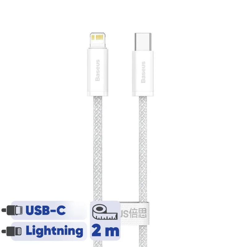 کابل تبدیل لایتنینگ به USB-C باسئوس مدل CALD0001 طول 2 متر