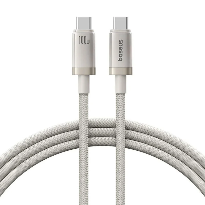 کابل تبدیل USB-C بیسوس مدل Titanium Series 100W طول 1 متر