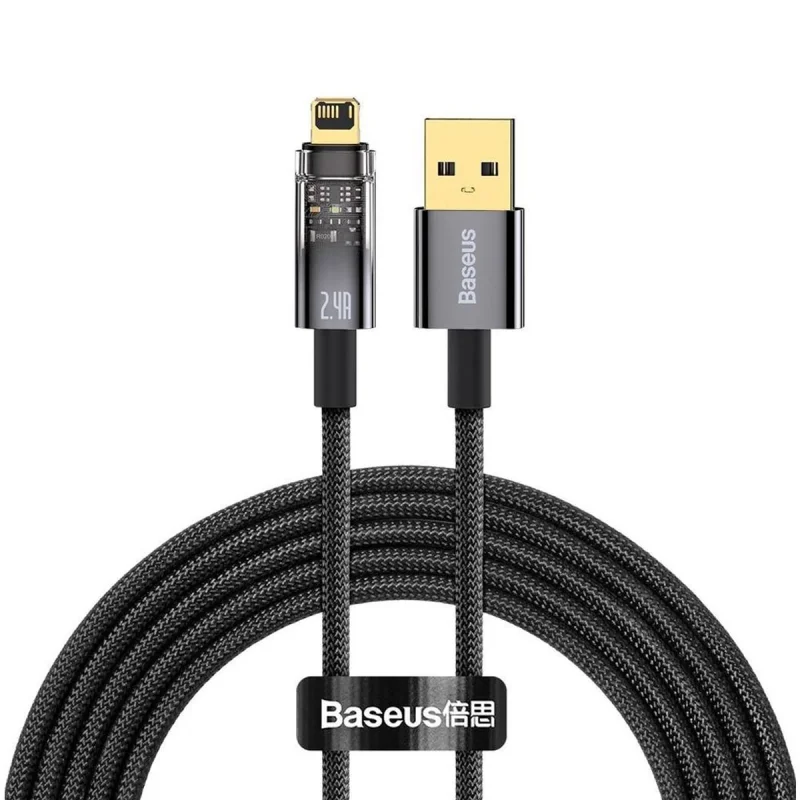 کابل USB به لایتنینگ بیسوس مدل CATS000501-Explore series طول 2 متر