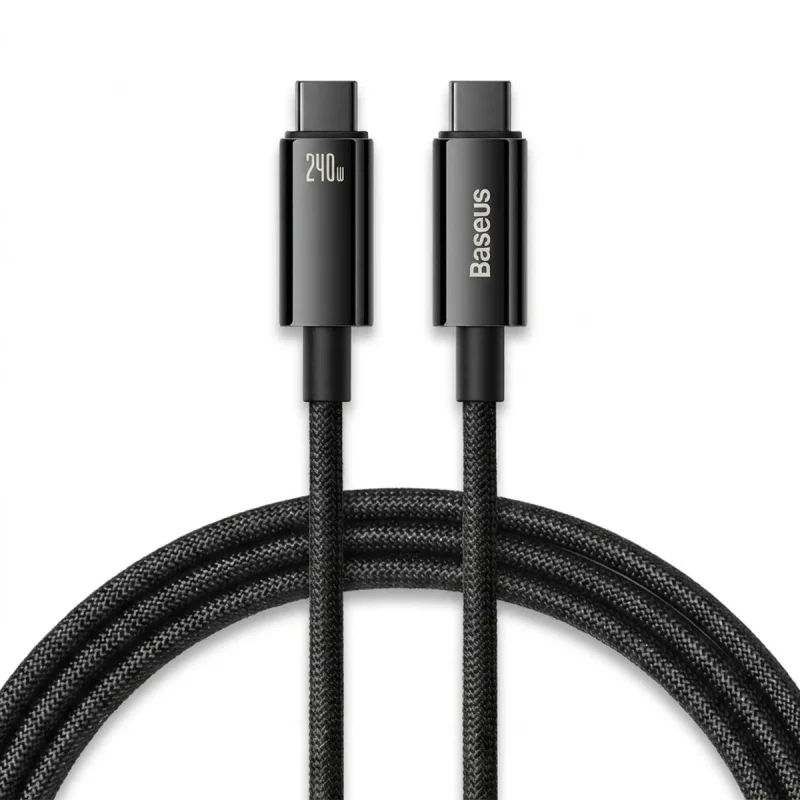 کابل تبدیل USB-C باسئوس مدل (TUNGSTEN  (240W طول 1 متر