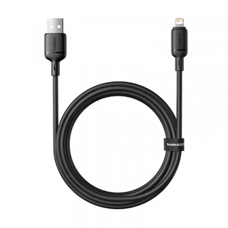 کابل تبدیل USB به لایتنینگ بیسوس مدل Silky Series 2.4A طول 1 متر