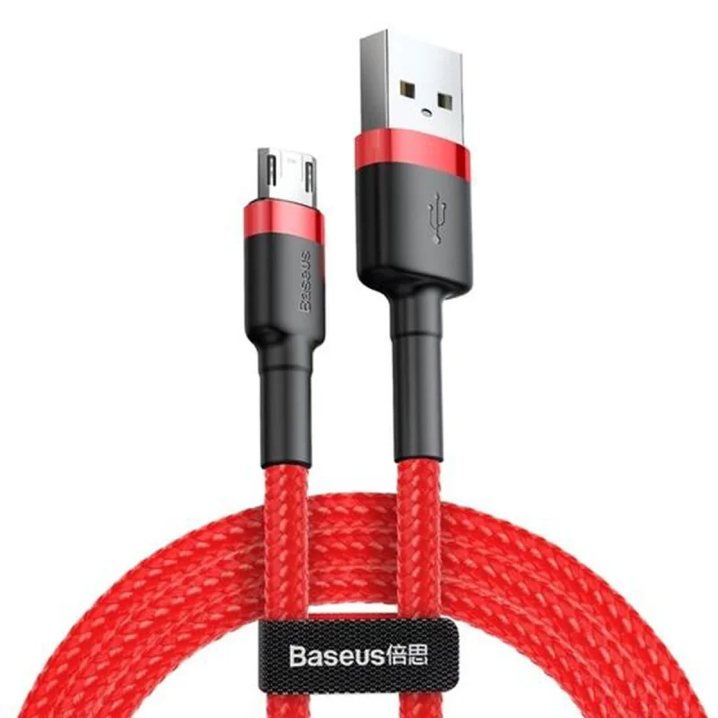 کابل تبدیل USB به microUSB باسئوس مدل CAMKLF-c09 طول 2 متر