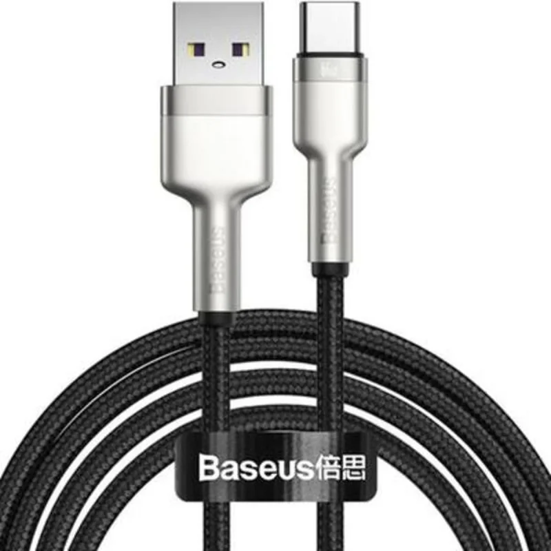 کابل تبدیل USB به USB-C باسئوس مدل CAKF HIGH CURRENT 66W طول 1 متر