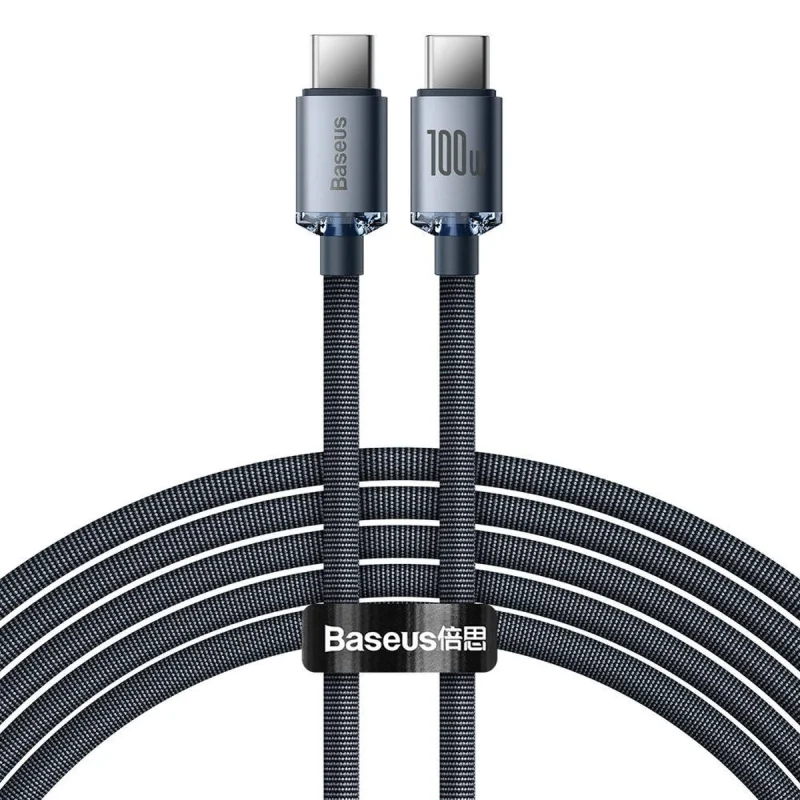 کابل USB-C باسئوس مدل Crystal Shine-100W طول 2 متر