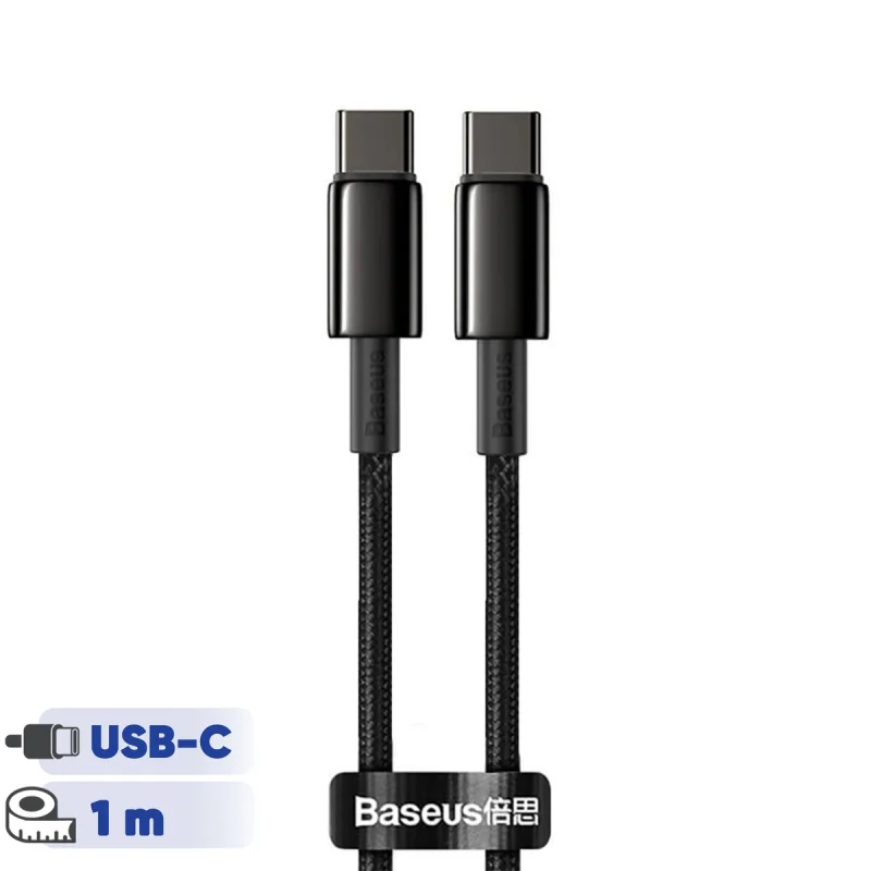 کابل تبدیل USB-C باسئوس مدل Tungsten طول 1 متر