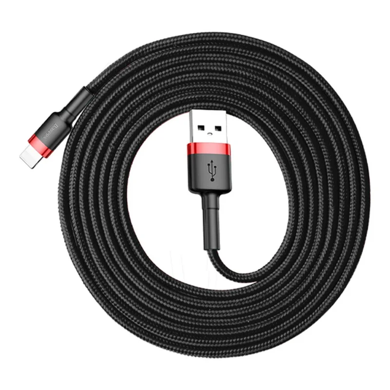 کابل تبدیل USB به لایتنینگ باسئوس مدل CALKLF-C19 Cafule طول 3 متر