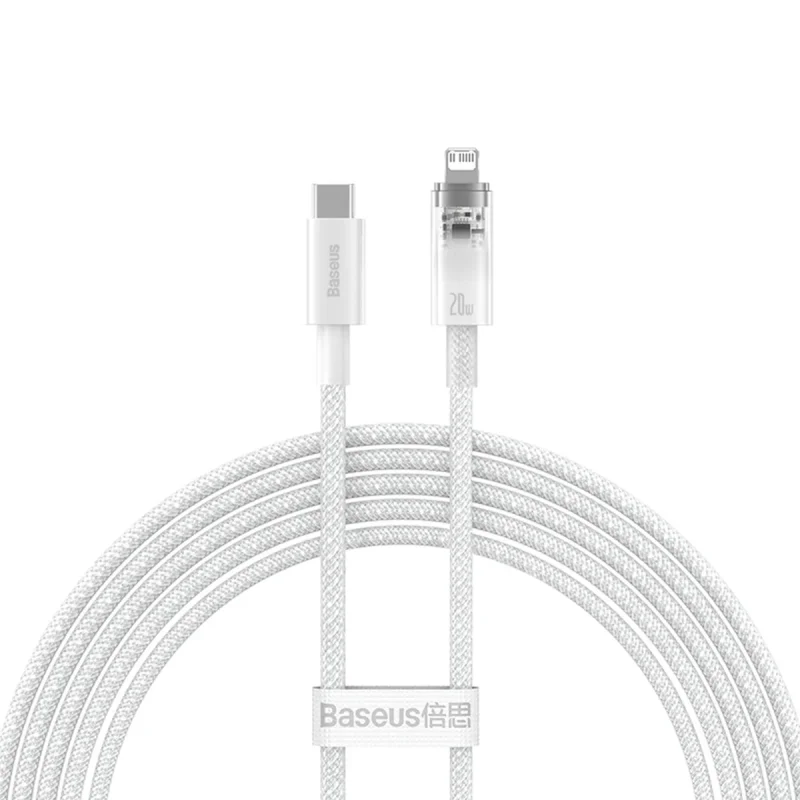 کابل تبدیل USB-C به لایتنینگ باسئوس مدل Baseus Explorer Series CATS010202 طول 1 متر