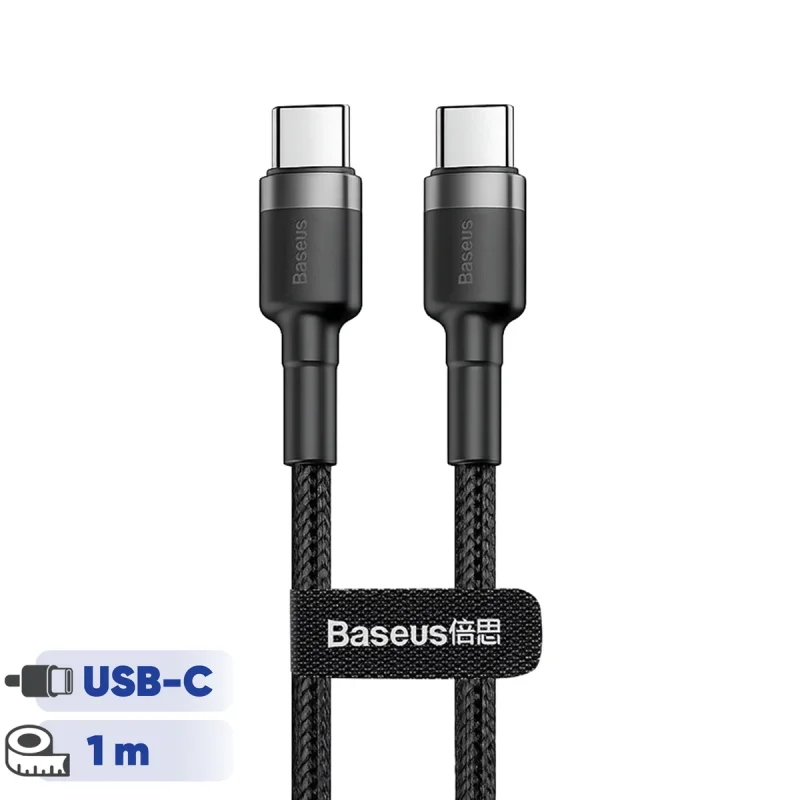 کابل USB-C باسئوس مدل Cafule PD2.0 طول 1 متر