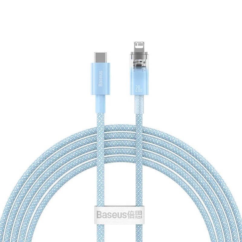 کابل تبدیل USB-C به لایتنینگ بیسوس مدل Explorer Series 20W طول 2 متر
