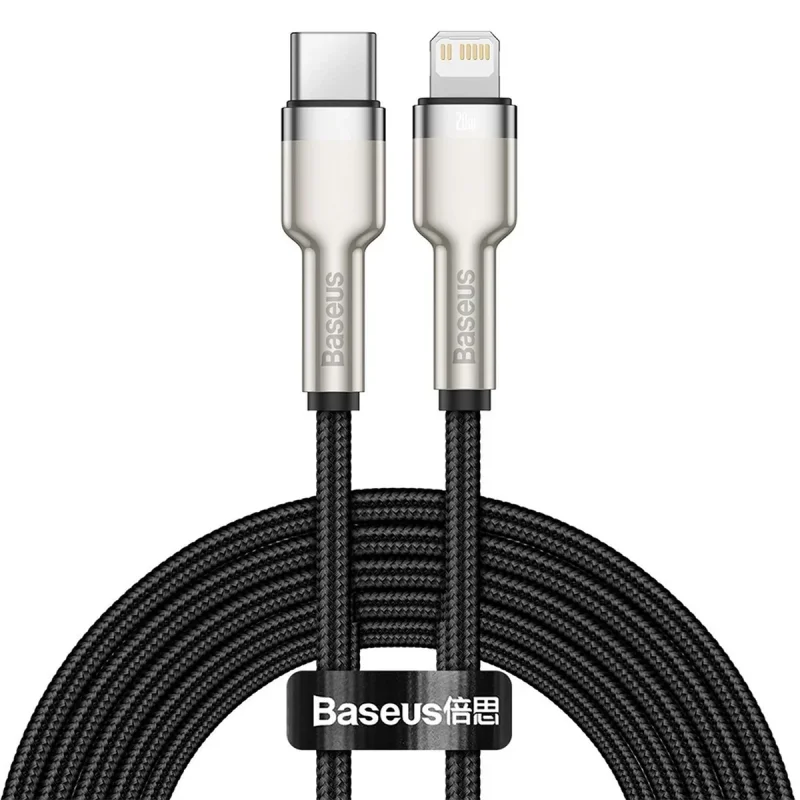 کابل تبدیل USB-C به لایتنینگ بیسوس مدل CATLJK-A01 Zinc Alloy PD20W طول 1 متر