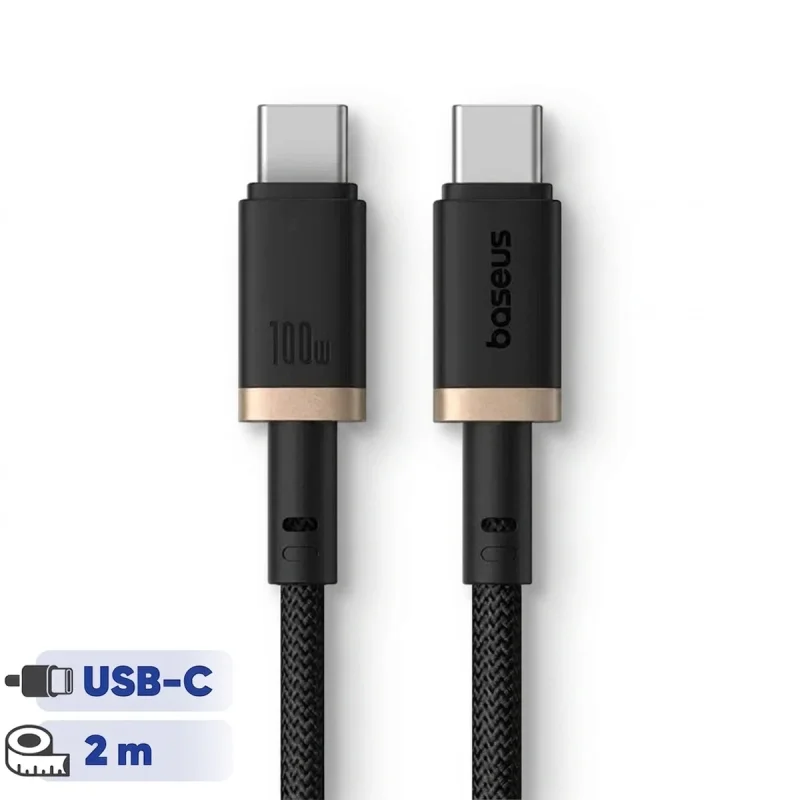 کابل USB-C بیسوس مدل Dura Series 100W طول 2 متر