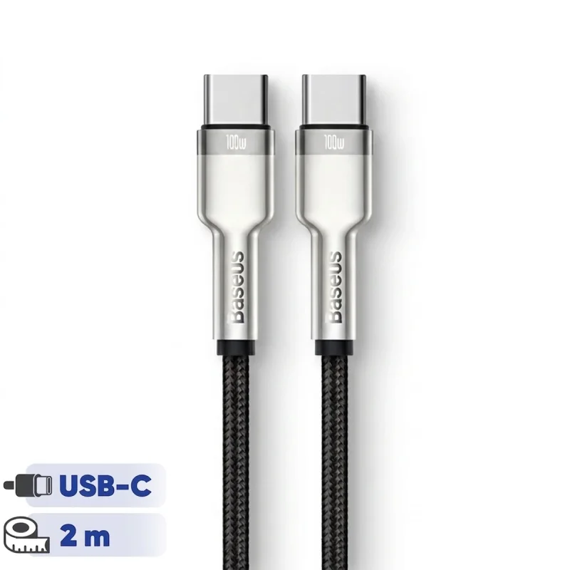 کابل تبدیل USB Type C به USB Type C باسئوس مدل CATJK طول 2 متر