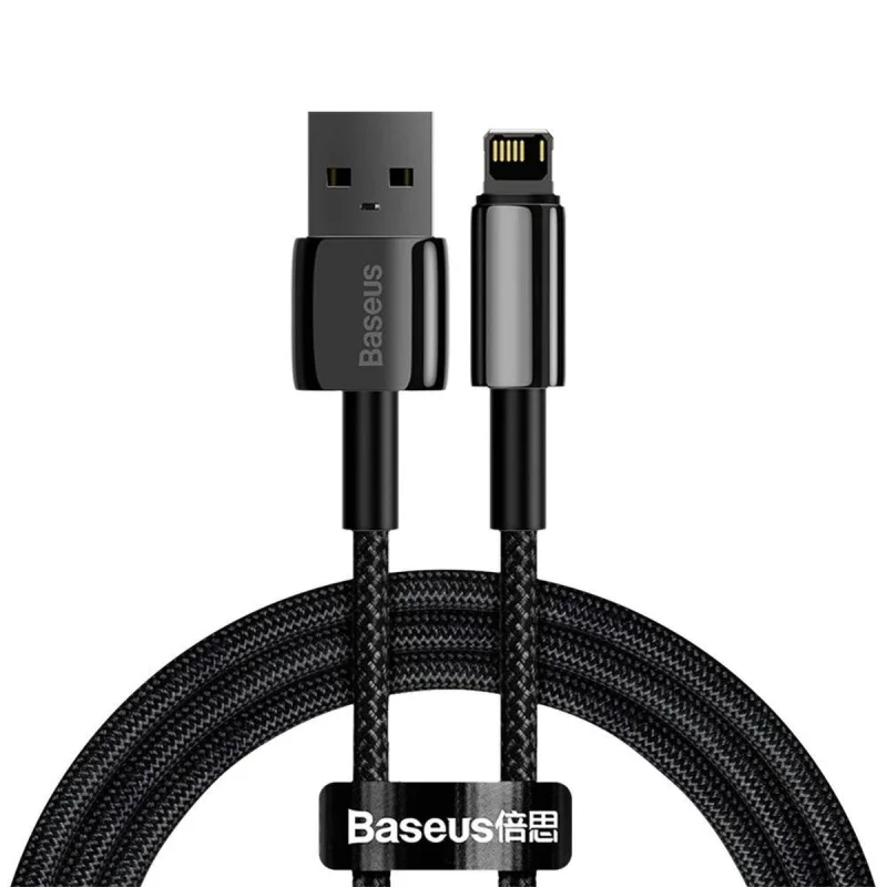 کابل  تبدیل USB به لایتنینگ باسئوس مدل Tungsten طول 2 متر
