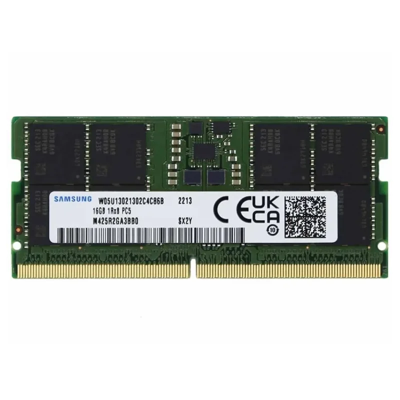 رم لپتاپ DDR5 تک کاناله 5600 مگاهرتز CL40 سامسونگ مدل M425R2GA3BB0-CWM0D ظرفیت 16 گیگابایت