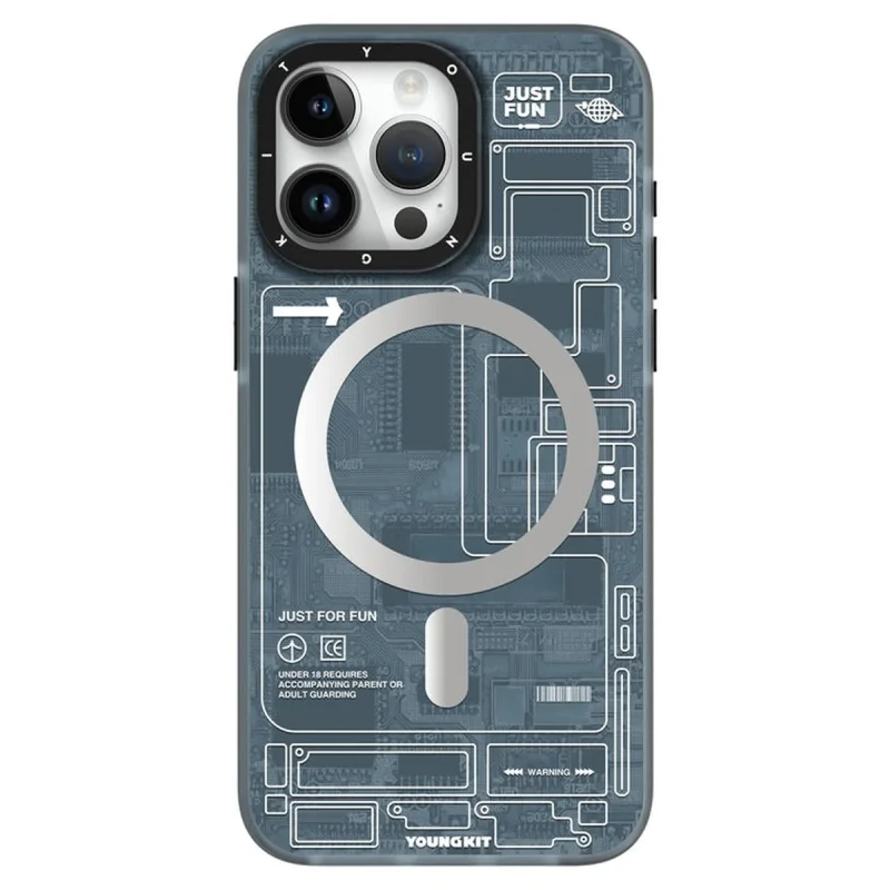 کاور یانگ کیت مدل Futuristic Circuit مناسب برای گوشی موبایل اپل iphone 15 pro