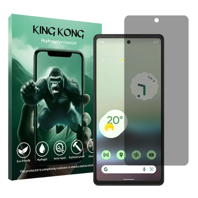 محافظ صفحه نمایش حریم شخصی کینگ کونگ مدل Tough مناسب برای گوشی موبایل گوگل Pixel 6a