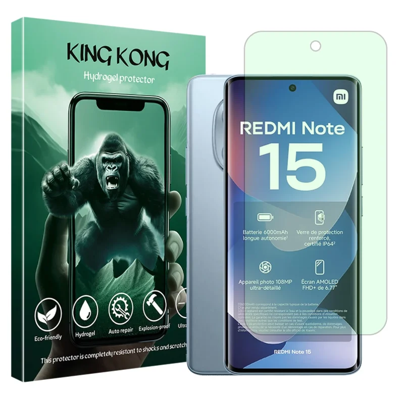 محافظ صفحه نمایش آنتی گرین کینگ کونگ مدل Eye Care مناسب برای گوشی موبایل شیائومی Redmi Note 15 4G