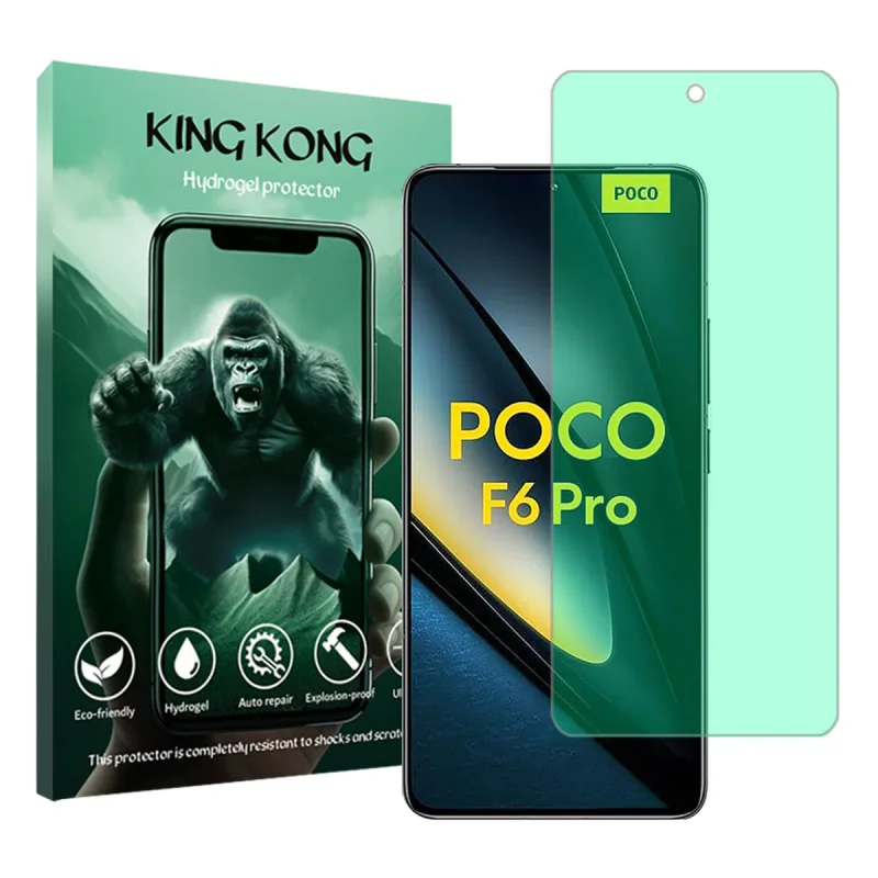 محافظ صفحه نمایش گرین لایت کینگ کونگ مدل Tough مناسب برای گوشی موبایل شیائومی Poco F6 Pro
