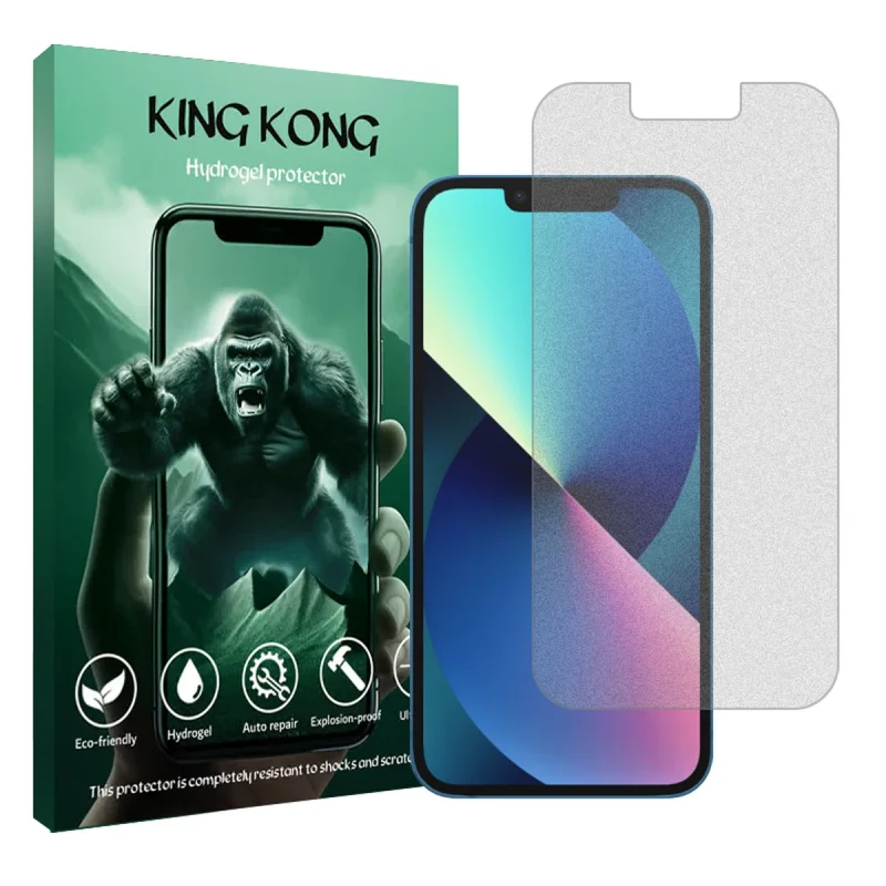 محافظ صفحه نمایش مات کینگ کونگ مدل Tough مناسب برای گوشی موبایل اپل iPhone 13