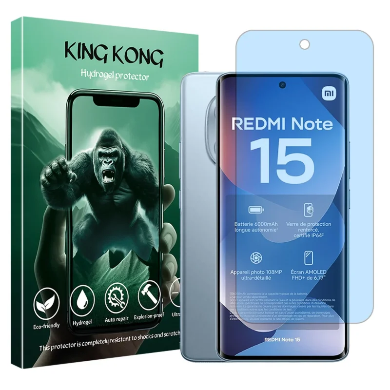 محافظ صفحه نمایش بلوکات کینگ کونگ مدل Eye Care مناسب برای گوشی موبایل شیائومی Redmi Note 15 4G