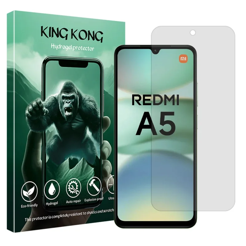 محافظ صفحه نمایش شفاف کینگ کونگ مدل Tough مناسب برای گوشی موبایل شیائومی Redmi A5 4G