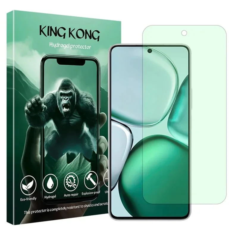 محافظ صفحه نمایش آنتی گرین کینگ کونگ مدل هیدروژلی مناسب برای گوشی موبایل آنر X9c Smart