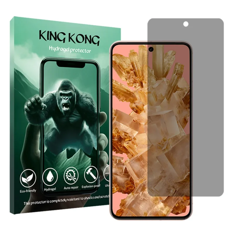 محافظ صفحه نمایش حریم شخصی  کینگ کونگ مدل Tough مناسب برای گوشی موبایل گوگل Pixel 8