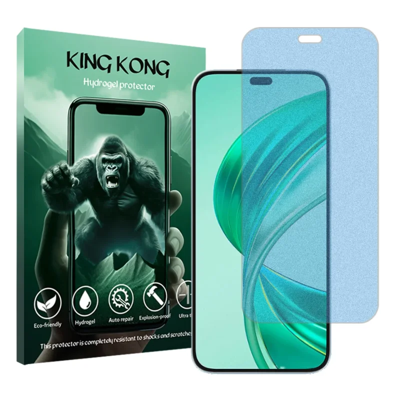 محافظ صفحه نمایش مات ضداشعه آبی کینگ کونگ مدل Tough مناسب برای گوشی موبایل آنر X8b