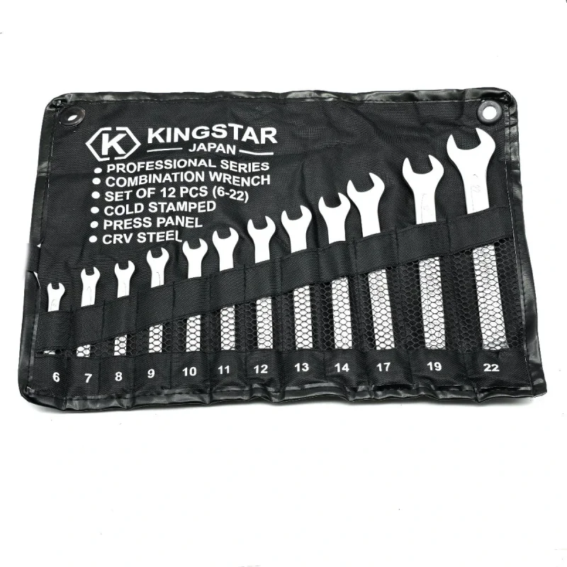 آچار یکسر تخت و یکسر رینگی کینگ استار مدل JAPAN-SET-12PCS  مجموعه 12 عددی