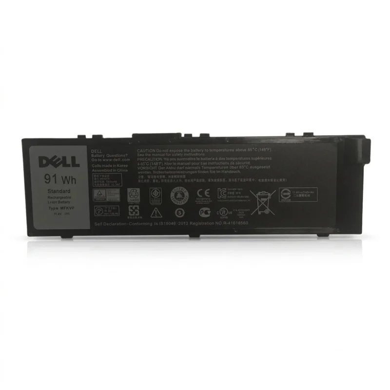 باتری لپ‌تاپ 6 سلولی دل مدل MFKVP  مناسب برای Dell Precision 15 7510