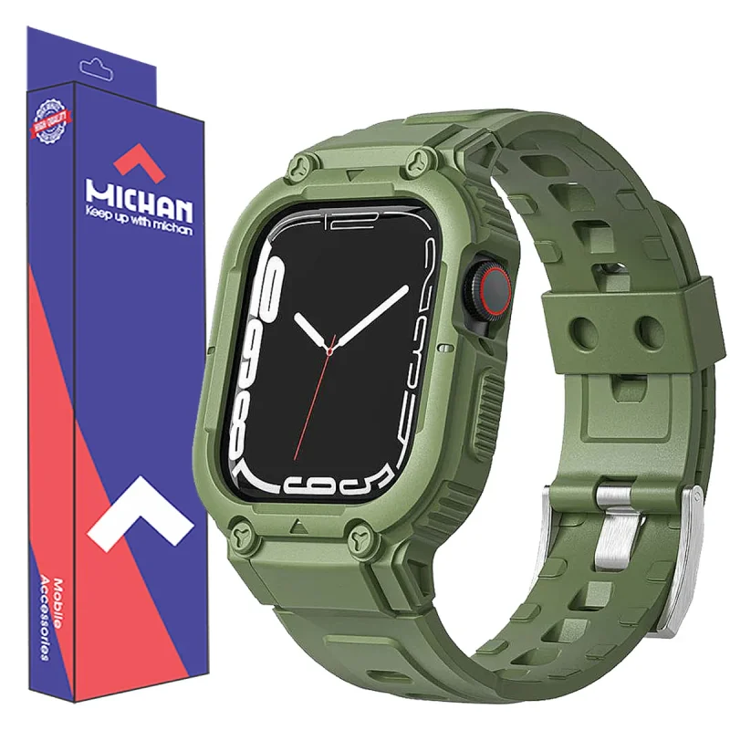 بند میچان مدل G-SHOCK مناسب برای اپل واچ سری SE/4/5/6 سایز 44/45 میلی متری