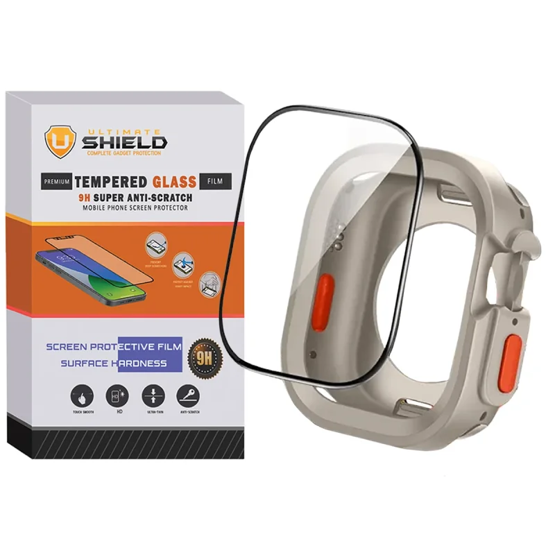 کاور آلتیمیت شیلد مدل SIC Armor UL مناسب برای اپل واچ سری 7/8/9 سایز 45 میلی متری به همراه محافظ صفحه نمایش