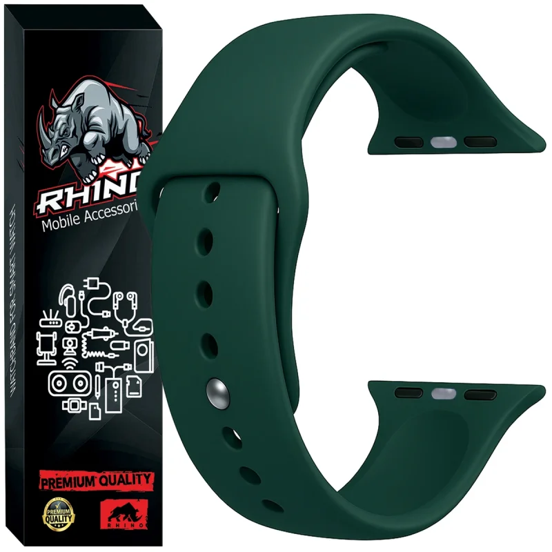 بند راینو مدل Silicone مناسب برای اپل واچ سری 1/2/3/4/5/6/7/8/9/10/SE/ULTRA سایز 44/45/46/49MM