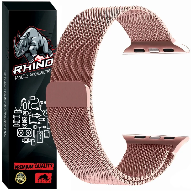 بند راینو مدل Milan-Mag مناسب برای اپل واچ سری SE 2021 / SE 2022 / SE 2023 سایز 40mm