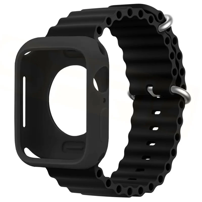 بند اسپریگ مدل OceanSET مناسب برای اپل واچ Series 10 46mm به همراه کاور