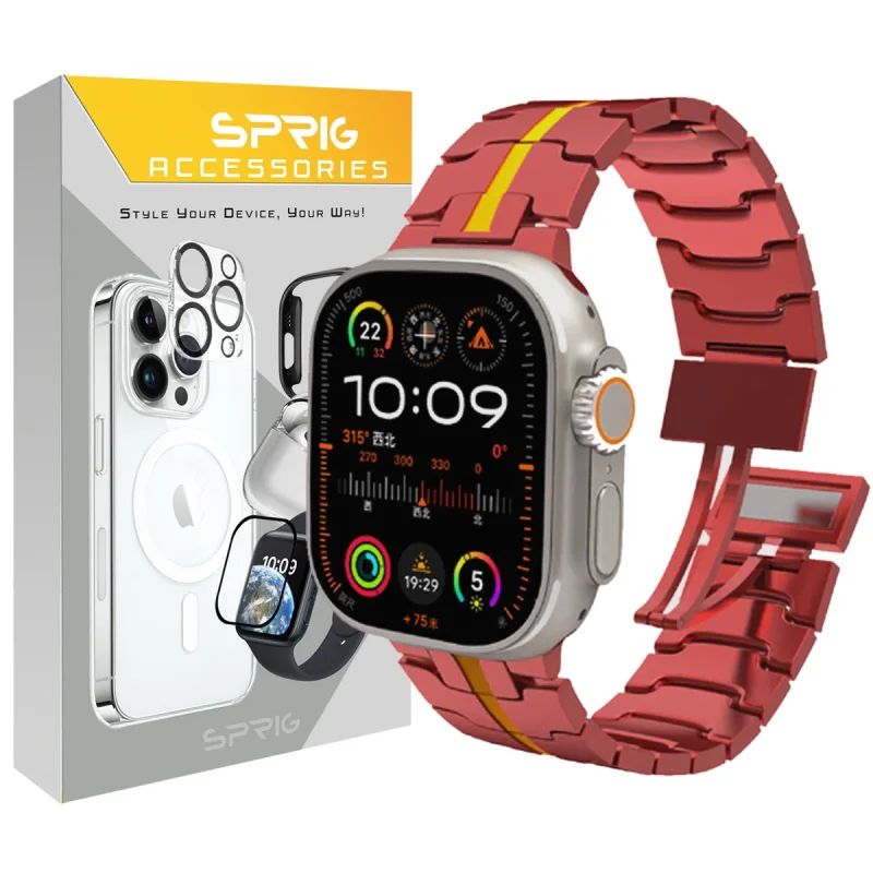 بند اسپریگ مدل Magnetic Iron man مناسب برای اپل واچ Ultra / Ultra 2 49mm