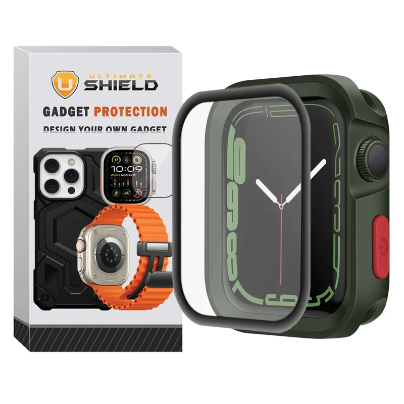 کاور آلتیمیت شیلد مدل Armor Shield UL مناسب برای اپل واچ سری 7/8/9 سایز 45 میلی متری به همراه محافظ صفحه نمایش