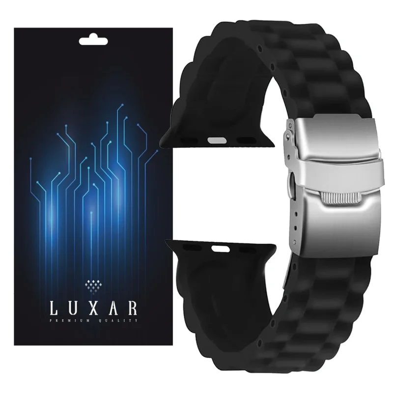 بند لوکسار مدل LUX 3 -500 مناسب برای اپل واچ سری 1/2/3/4/5/6/7/8/SE/ULTRA سایز 42/44/45/49 میلی متری