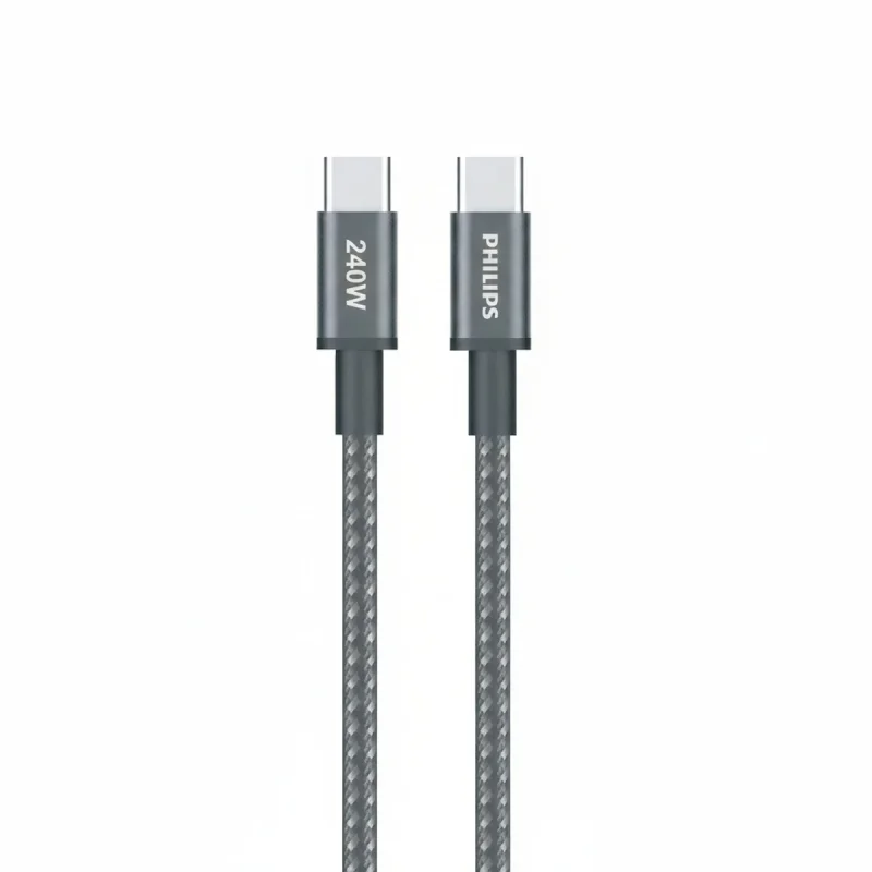 کابل تبدیل USB-C به USB-C فیلیپس مدل DLC7060C طول 2 متر