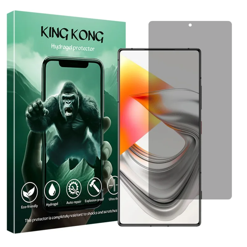 محافظ صفحه نمایش حریم شخصی کینگ کونگ مدل Tough مناسب برای گوشی موبایل زد تی ای Nubia Z70 Ultra